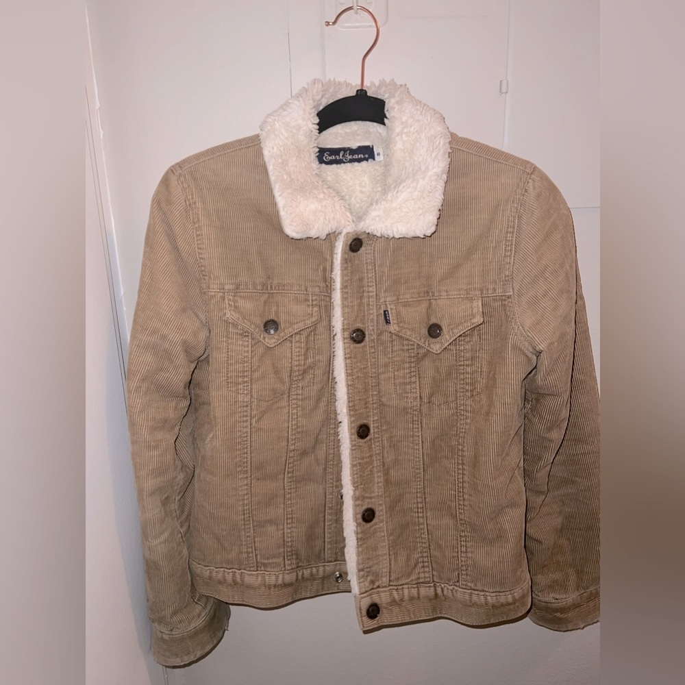 Vintage Earl Jean Corduroy Brown Camel Jacket